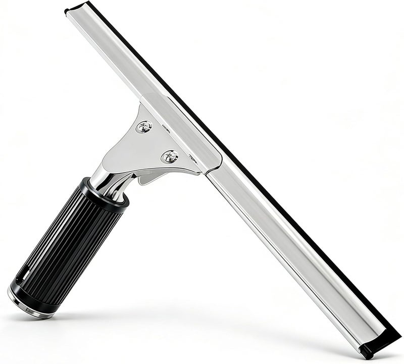 MRDARENSU 14-inch Squeegee for Shower Glass & Window Cleaning, Professional Stainless Steel Squeegee with Durable Handle for Streak-Free Glass, Mirror, Tile & All Smooth Surfaces - Image 1